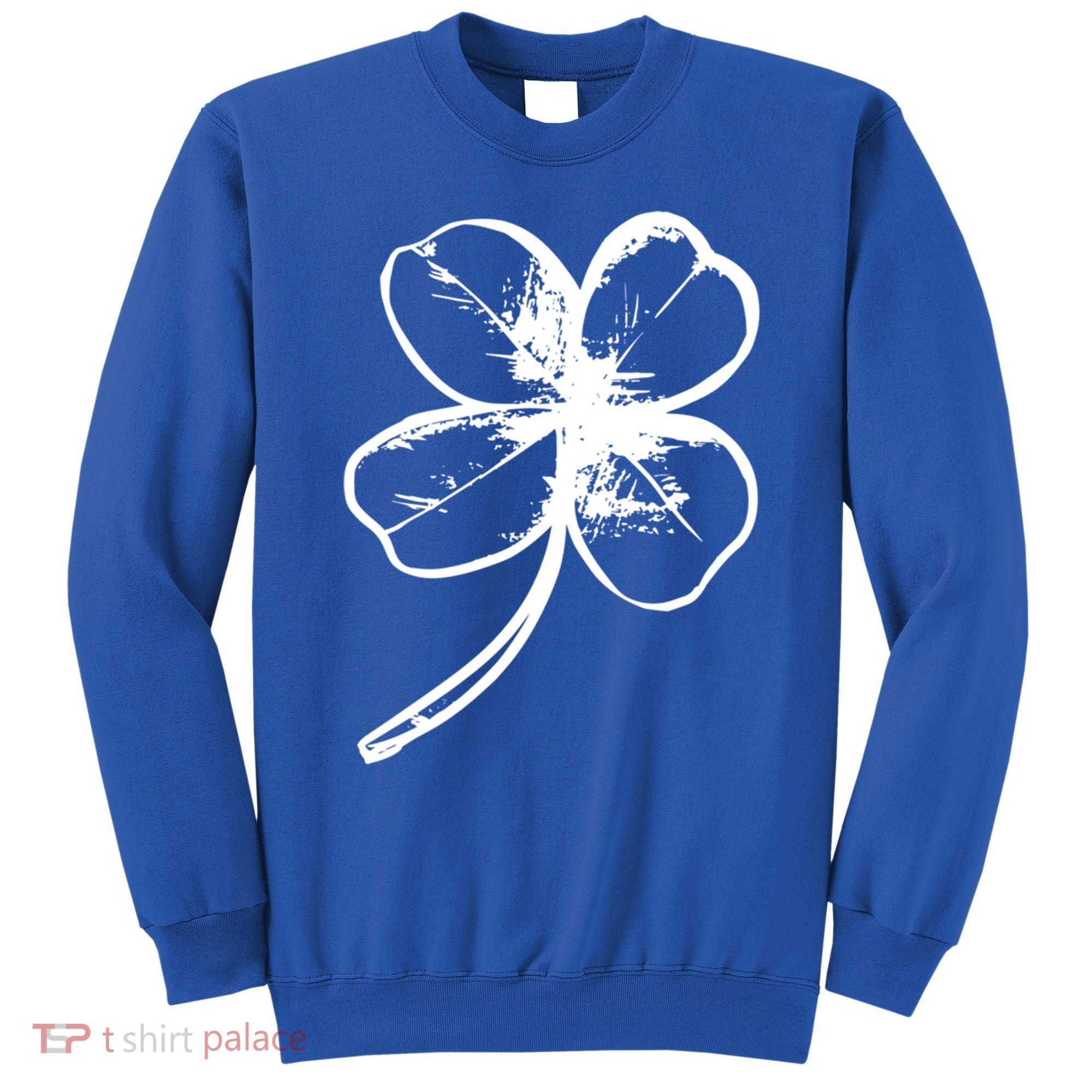 Irish 4 Leaf Clover Shamrock Ireland Vacation Travel Green Cool Gift Sweatshirt
