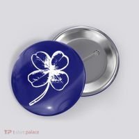Irish 4 Leaf Clover Shamrock Ireland Vacation Travel Green Cool Gift Button thumb 0