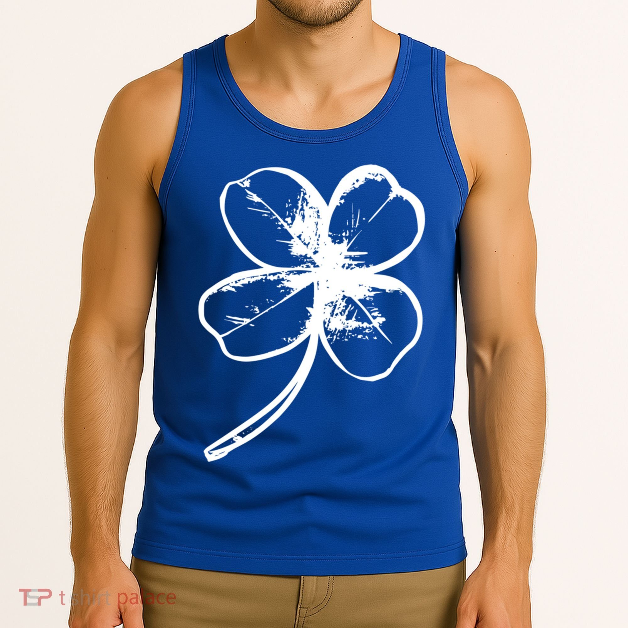 Irish 4 Leaf Clover Shamrock Ireland Vacation Travel Green Cool Gift Tank Top
