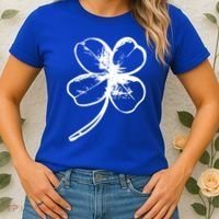Irish 4 Leaf Clover Shamrock Ireland Vacation Travel Green Cool Gift Women's T-Shirt thumb 2