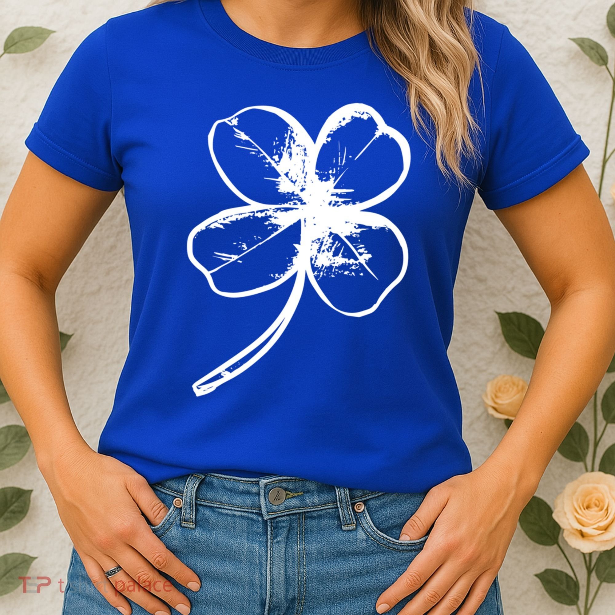 Irish 4 Leaf Clover Shamrock Ireland Vacation Travel Green Cool Gift Women's T-Shirt