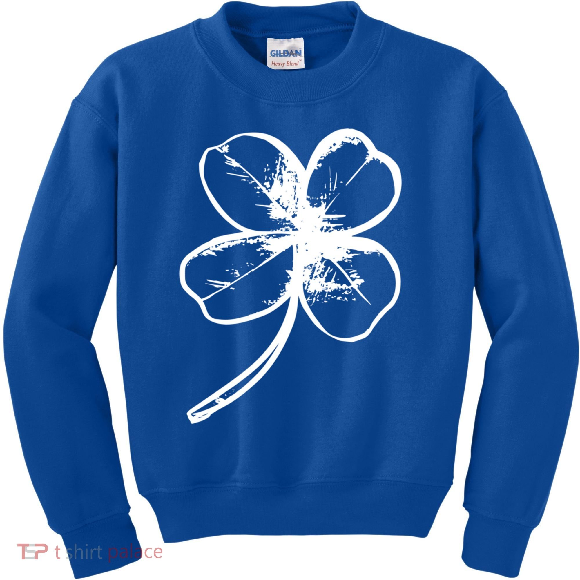 Irish 4 Leaf Clover Shamrock Ireland Vacation Travel Green Cool Gift Kids Sweatshirt