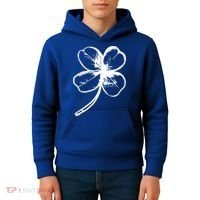 Irish 4 Leaf Clover Shamrock Ireland Vacation Travel Green Cool Gift Kids Hoodie thumb 4