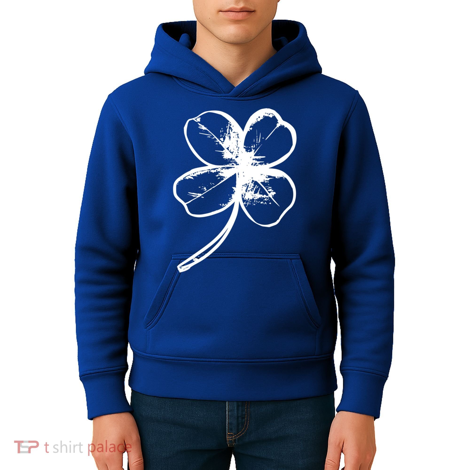 Irish 4 Leaf Clover Shamrock Ireland Vacation Travel Green Cool Gift Kids Hoodie