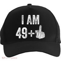 I'm 49 Plus 1 One Funny 50th Birthday 50 Years Old Gift Five-Panel Snapback Cap thumb 0