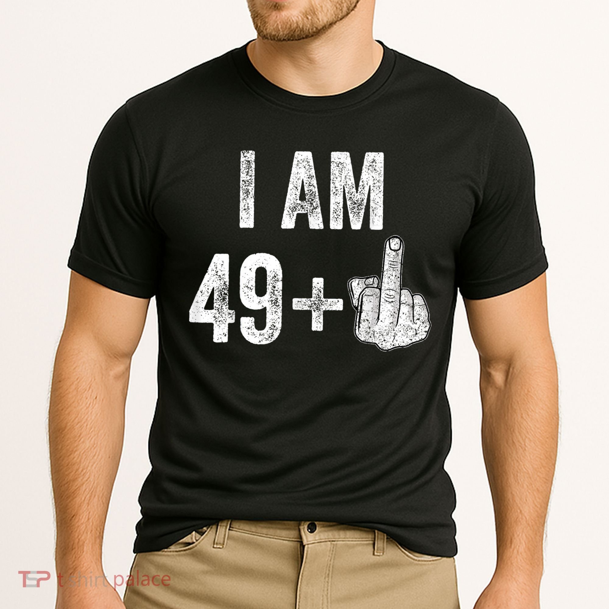 I'm 49 Plus 1 One Funny 50th Birthday 50 Years Old Gift Cooling Performance Crew T-Shirt