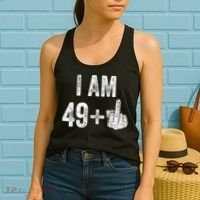 I'm 49 Plus 1 One Funny 50th Birthday 50 Years Old Gift Women's Tank Top thumb 2