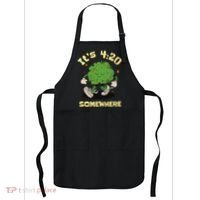 Its 420 Somewhere Funny Weed 420 Marijuana Stoner Apron thumb 0