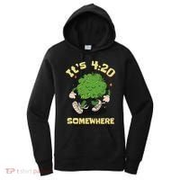 Its 420 Somewhere Funny Weed 420 Marijuana Stoner Women's Hoodie thumb 0