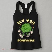 Its 420 Somewhere Funny Weed 420 Marijuana Stoner Women's Tank Top thumb 3