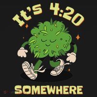 Its 420 Somewhere Funny Weed 420 Marijuana Stoner Baby Bodysuit thumb 2