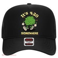 Its 420 Somewhere Funny Weed 420 Marijuana Stoner Hat thumb 0