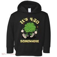 Its 420 Somewhere Funny Weed 420 Marijuana Stoner Toddler Hoodie thumb 0