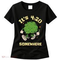 Its 420 Somewhere Funny Weed 420 Marijuana Stoner Women's T-Shirt thumb 0