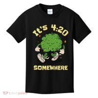 Its 420 Somewhere Funny Weed 420 Marijuana Stoner Kids T-Shirt thumb 0
