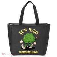 Its 420 Somewhere Funny Weed 420 Marijuana Stoner Tote Bag thumb 0