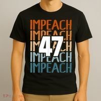 Impeach 47 Vintage Impeach Trump 47 Distressed Anti Trump T-Shirt thumb 3