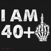Im 41 Years Old Funny Skeleton Middle Finger 41st Birthday Ornament thumb 1
