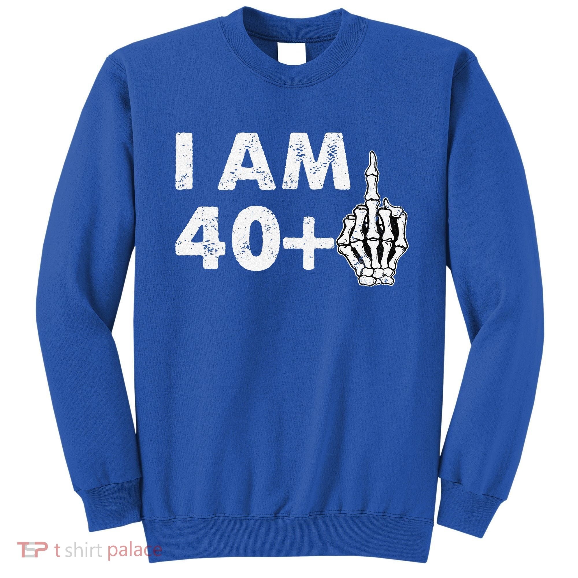 Im 41 Years Old Funny Skeleton Middle Finger 41st Birthday Sweatshirt