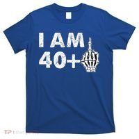 Im 41 Years Old Funny Skeleton Middle Finger 41st Birthday T-Shirt thumb 0