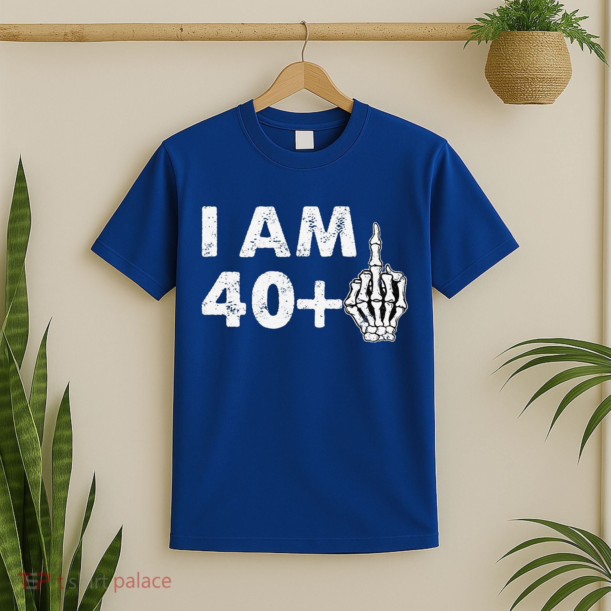 Im 41 Years Old Funny Skeleton Middle Finger 41st Birthday T-Shirt