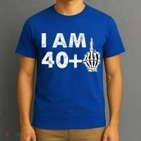 Im 41 Years Old Funny Skeleton Middle Finger 41st Birthday T-Shirt thumb 3