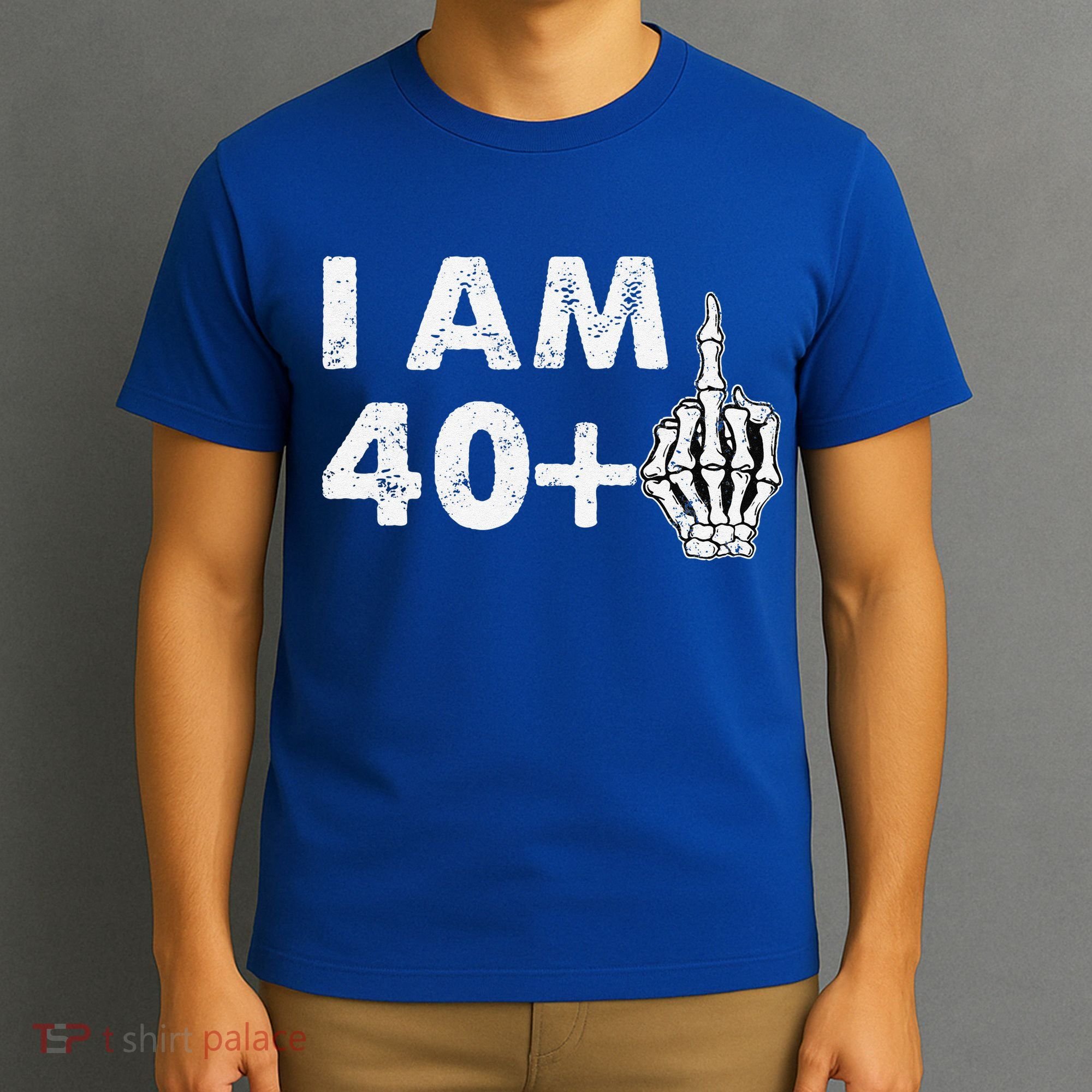 Im 41 Years Old Funny Skeleton Middle Finger 41st Birthday T-Shirt