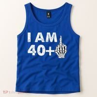 Im 41 Years Old Funny Skeleton Middle Finger 41st Birthday Tank Top thumb 2