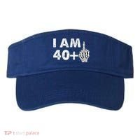 Im 41 Years Old Funny Skeleton Middle Finger 41st Birthday Visor thumb 0