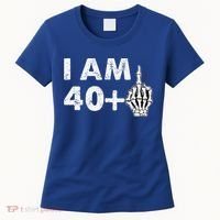 Im 41 Years Old Funny Skeleton Middle Finger 41st Birthday Women's T-Shirt thumb 0