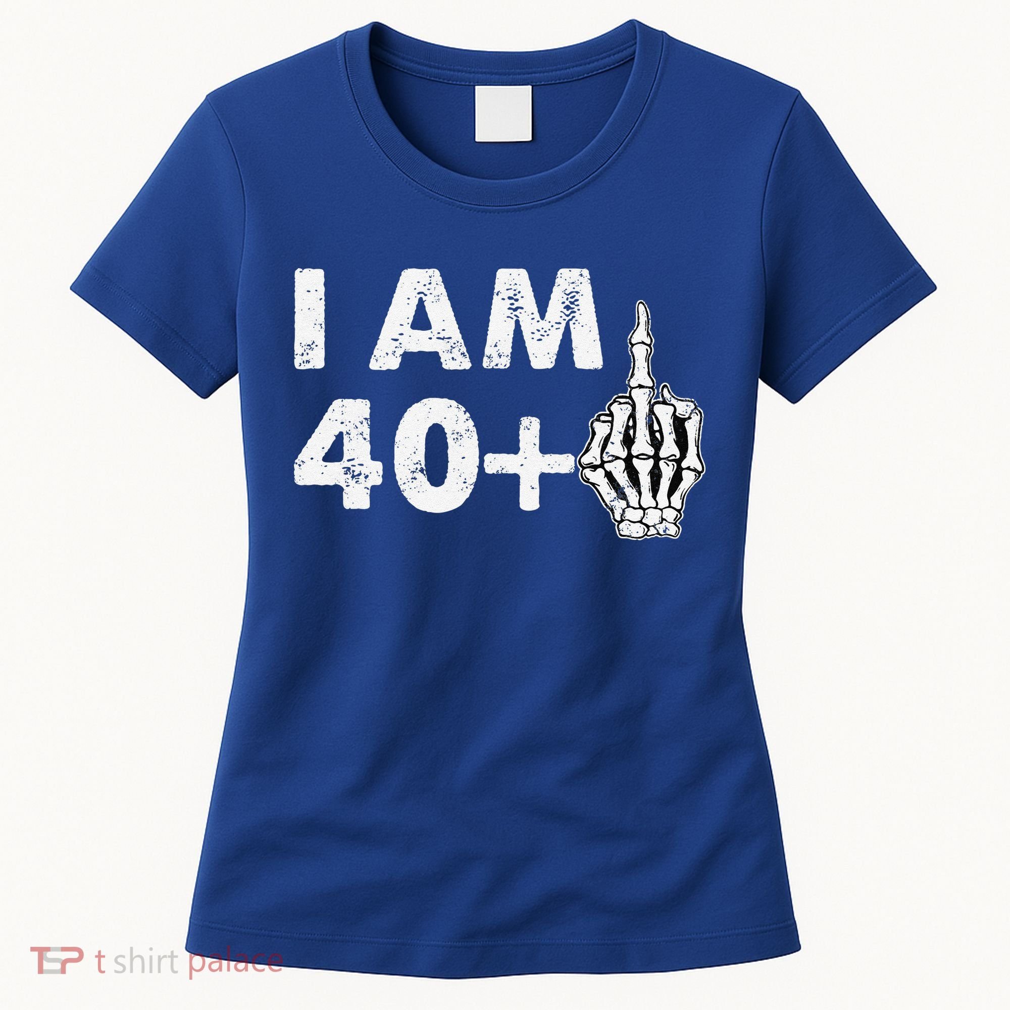 Im 41 Years Old Funny Skeleton Middle Finger 41st Birthday Women's T-Shirt