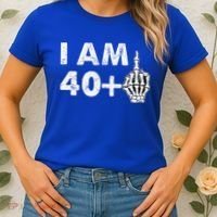 Im 41 Years Old Funny Skeleton Middle Finger 41st Birthday Women's T-Shirt thumb 2