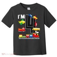 I'm 4 Years Old Locomotive Train 4th Birthday Toddle Toddler T-Shirt thumb 0