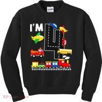 I'm 4 Years Old Locomotive Train 4th Birthday Toddle Kids Sweatshirt thumb 0