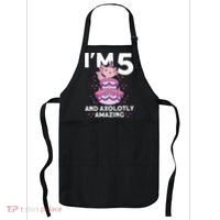 I'm 5 Bday Axolotl Party Cute 5th Birthday  Axolotl  Apron thumb 0