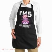 I'm 5 Bday Axolotl Party Cute 5th Birthday  Axolotl  Apron thumb 2