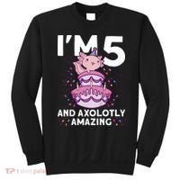 I'm 5 Bday Axolotl Party Cute 5th Birthday  Axolotl  Sweatshirt thumb 0