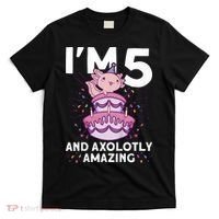 I'm 5 Bday Axolotl Party Cute 5th Birthday  Axolotl  T-Shirt thumb 0