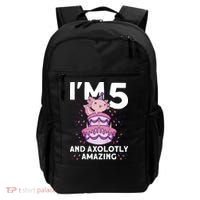 I'm 5 Bday Axolotl Party Cute 5th Birthday  Axolotl  Backpack thumb 0