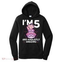 I'm 5 Bday Axolotl Party Cute 5th Birthday  Axolotl  Women's Hoodie thumb 0