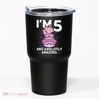 I'm 5 Bday Axolotl Party Cute 5th Birthday  Axolotl  Tumbler thumb 0