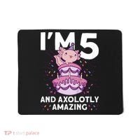 I'm 5 Bday Axolotl Party Cute 5th Birthday  Axolotl  Mousepad thumb 0