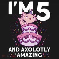 I'm 5 Bday Axolotl Party Cute 5th Birthday  Axolotl  Women's Long Sleeve Shirt thumb 2