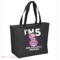 I'm 5 Bday Axolotl Party Cute 5th Birthday  Axolotl  Tote Bag thumb 2