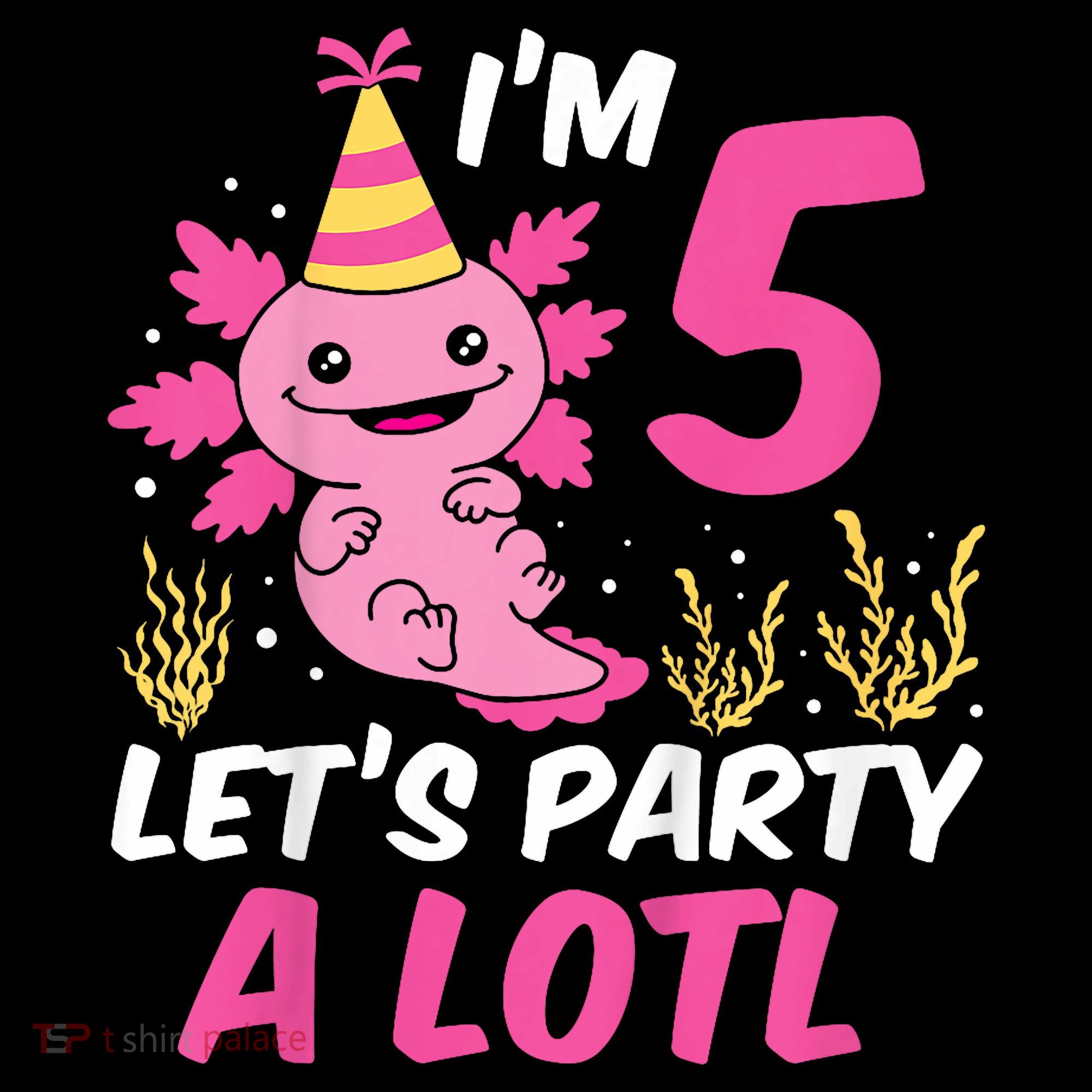 I'm 5 Let's Party A Lotl Axolotl 5th Birthday Axolotl Coffee Mug