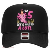 I'm 5 Let's Party A Lotl Axolotl 5th Birthday Axolotl Hat thumb 0