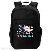 Im 5 Lets Party A Lotl Axolotl 5th Birthday Backpack thumb 0