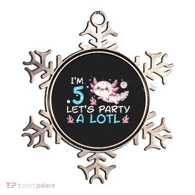 Im 5 Lets Party A Lotl Axolotl 5th Birthday Ornament