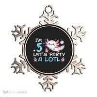 Im 5 Lets Party A Lotl Axolotl 5th Birthday Ornament thumb 0