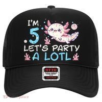 Im 5 Lets Party A Lotl Axolotl 5th Birthday Hat thumb 0